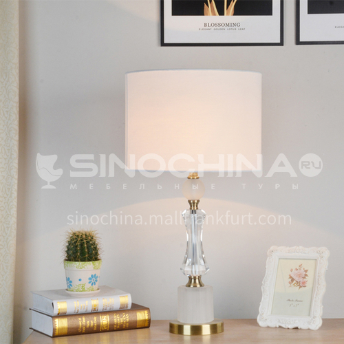 American bedroom bedside table lamp crystal simple modern warm Nordic table lamp XYJJ-XY0690TL